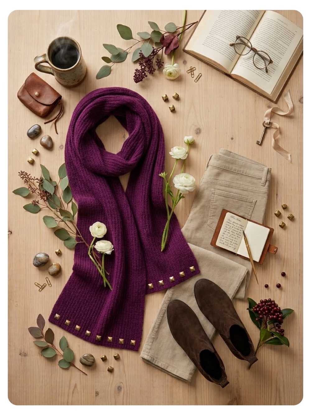 INC International Concepts Solid Studded Muffler Scarf, Macy's Exclusive Shawl